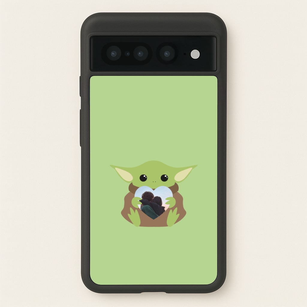 Baby Yoda - Personalised Couples - Personalised Valentine's Day Phone Case for Google Pixel 7 Pro