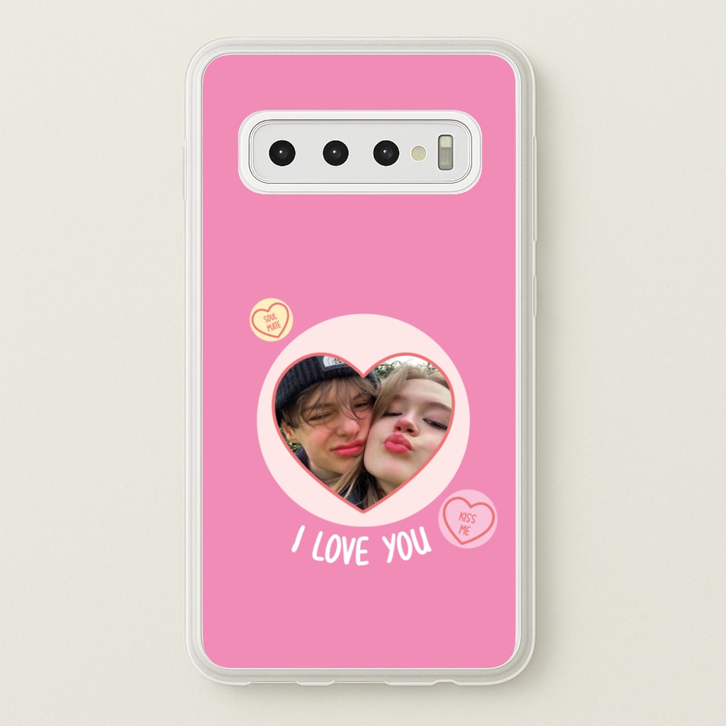 I Love You - Personalised Couples - Personalised Valentine's Day Phone Case for Galaxy S10