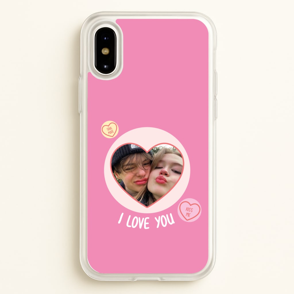 I Love You - Personalised Couples - Personalised Valentine's Day Phone Case for iPhone X / XS