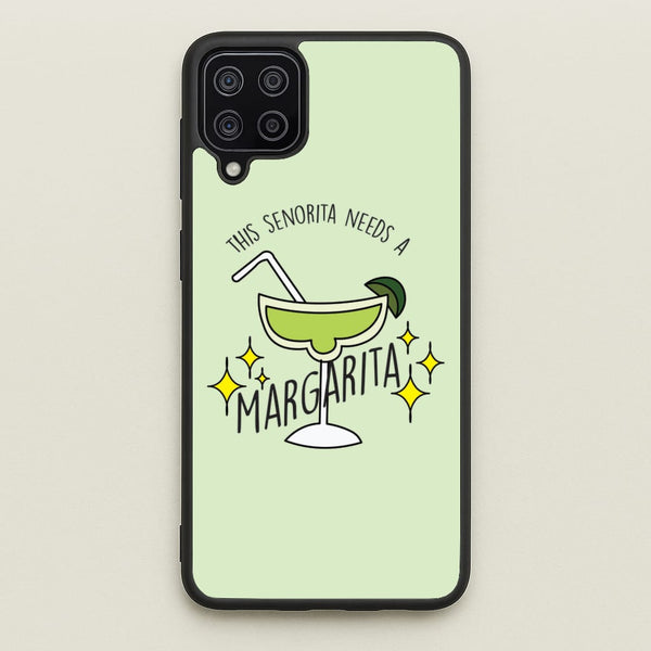 This Senorita Needs A Margarita - Funny Quotes - Funny Quotes Phone Case for Galaxy A12