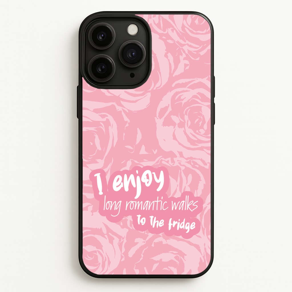 I Enjoy Long Romantic Walks - Funny Quotes - Funny Quotes Phone Case for iPhone 11 Pro