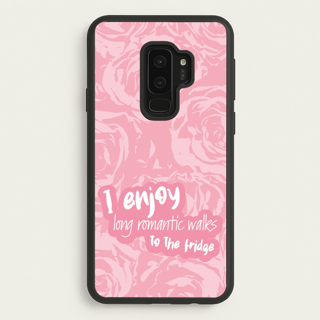 I Enjoy Long Romantic Walks - Funny Quotes - Funny Quotes Phone Case for Galaxy S9 Plus