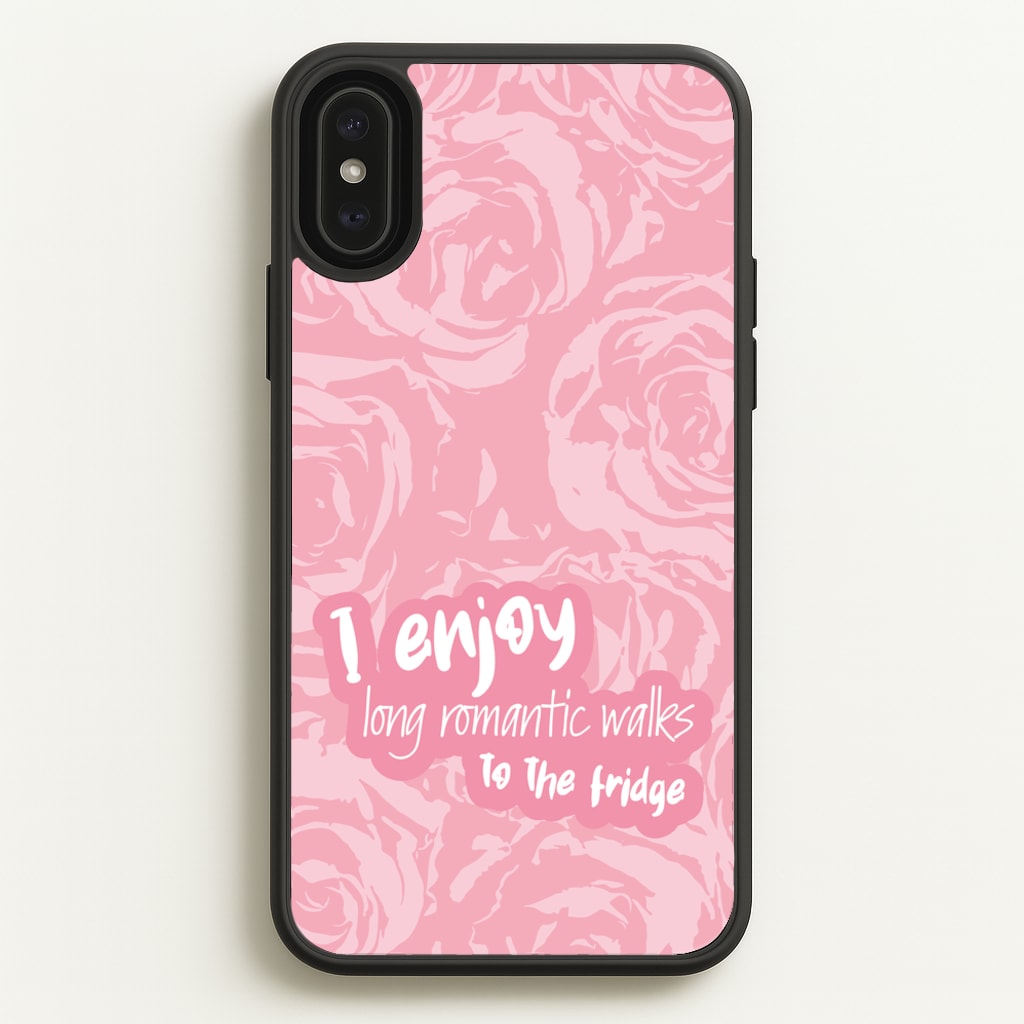 I Enjoy Long Romantic Walks - Funny Quotes - Funny Quotes Phone Case for iPhone XS Max