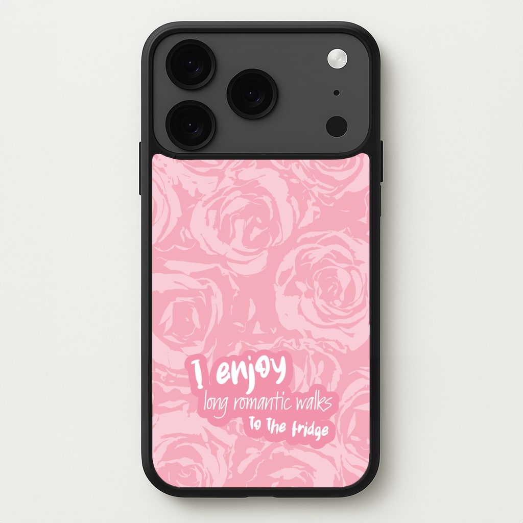 I Enjoy Long Romantic Walks - Funny Quotes Phone Case for iPhone 17 Pro Max