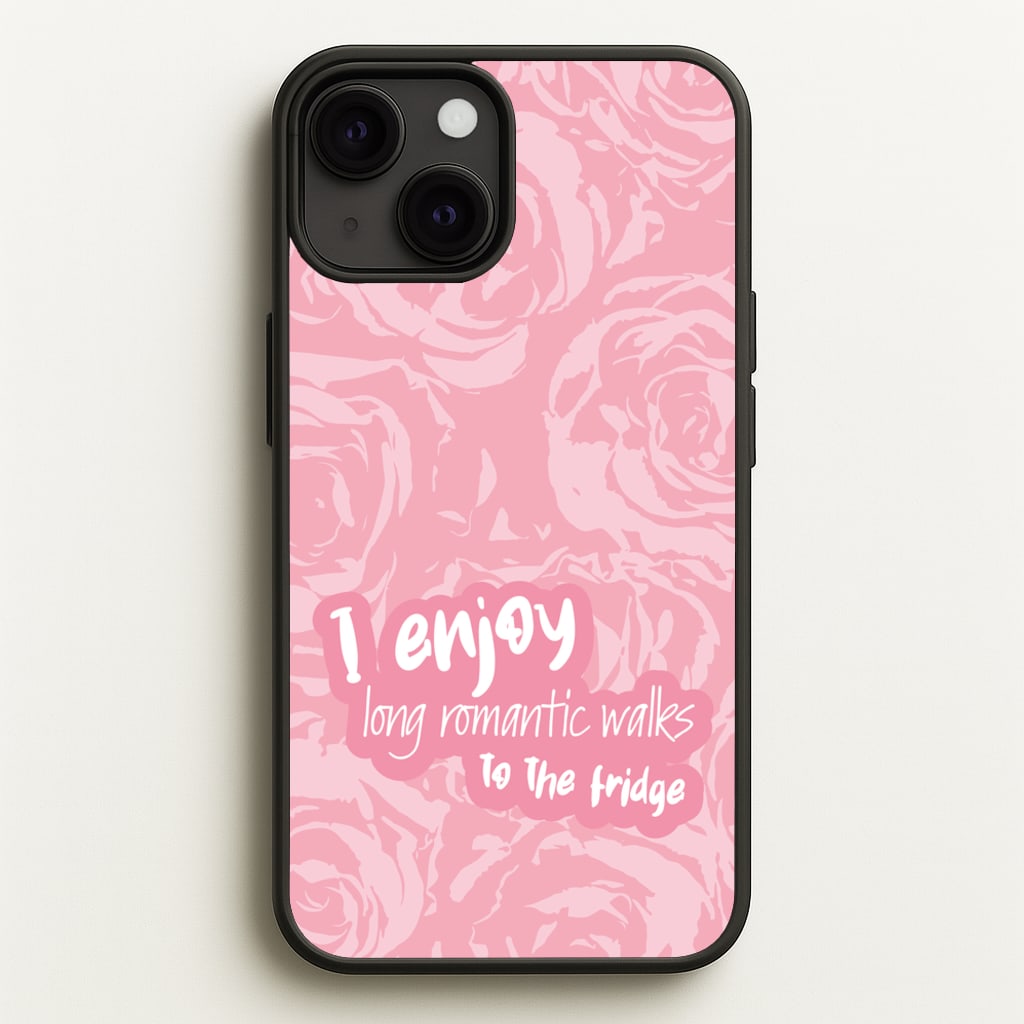 I Enjoy Long Romantic Walks - Funny Quotes - Funny Quotes Phone Case for iPhone 13