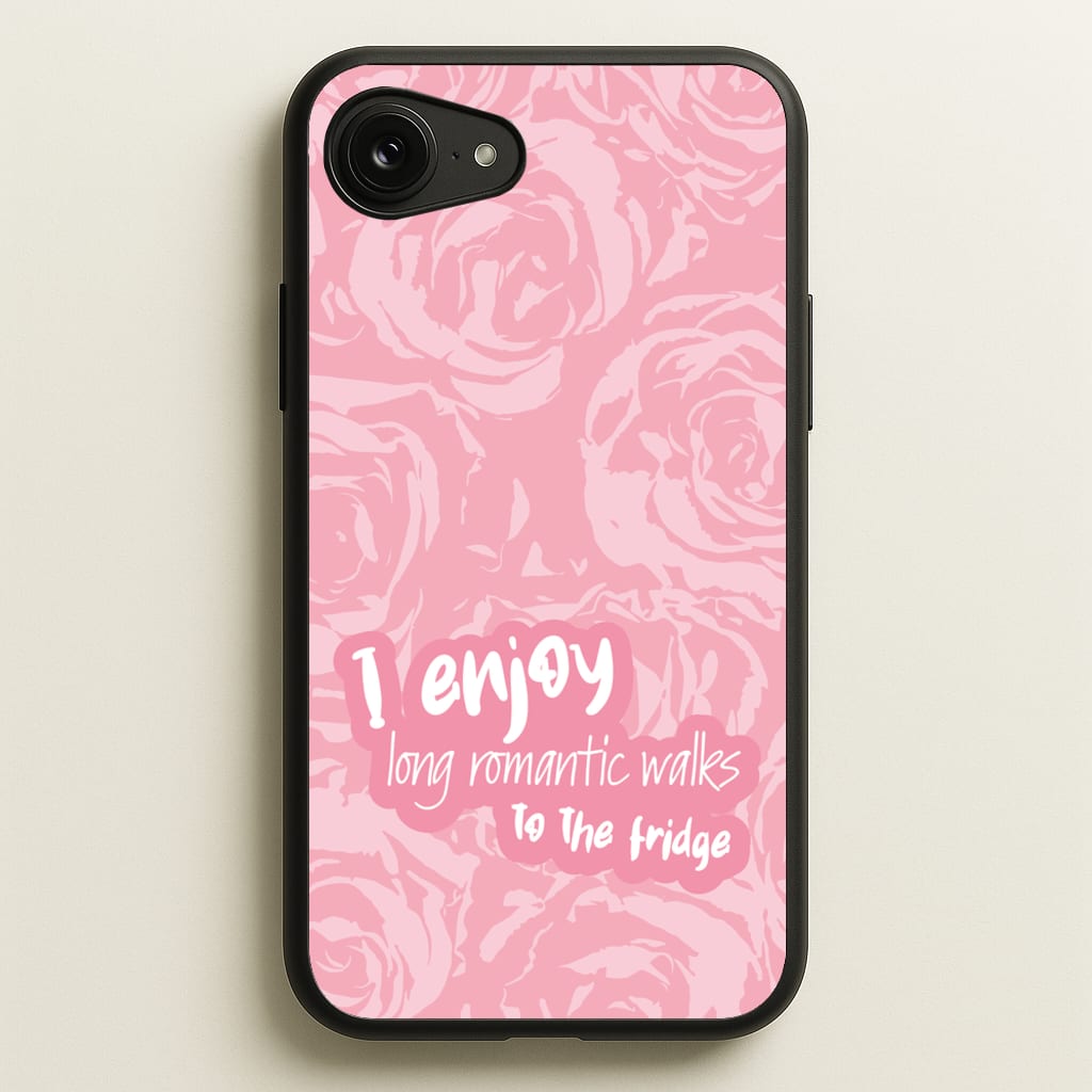 I Enjoy Long Romantic Walks - Funny Quotes - Funny Quotes Phone Case for iPhone 16e