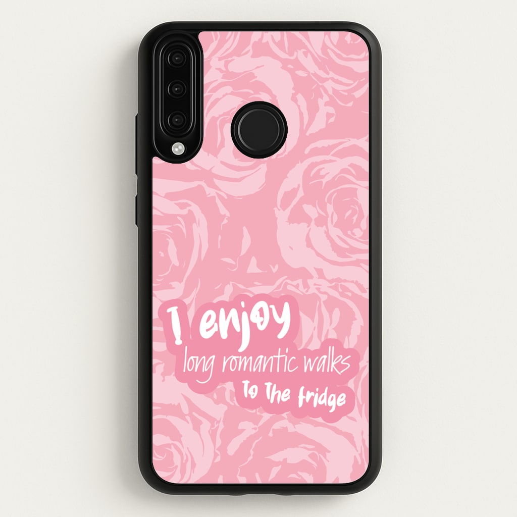 I Enjoy Long Romantic Walks - Funny Quotes - Funny Quotes Phone Case for Huawei P30 Lite