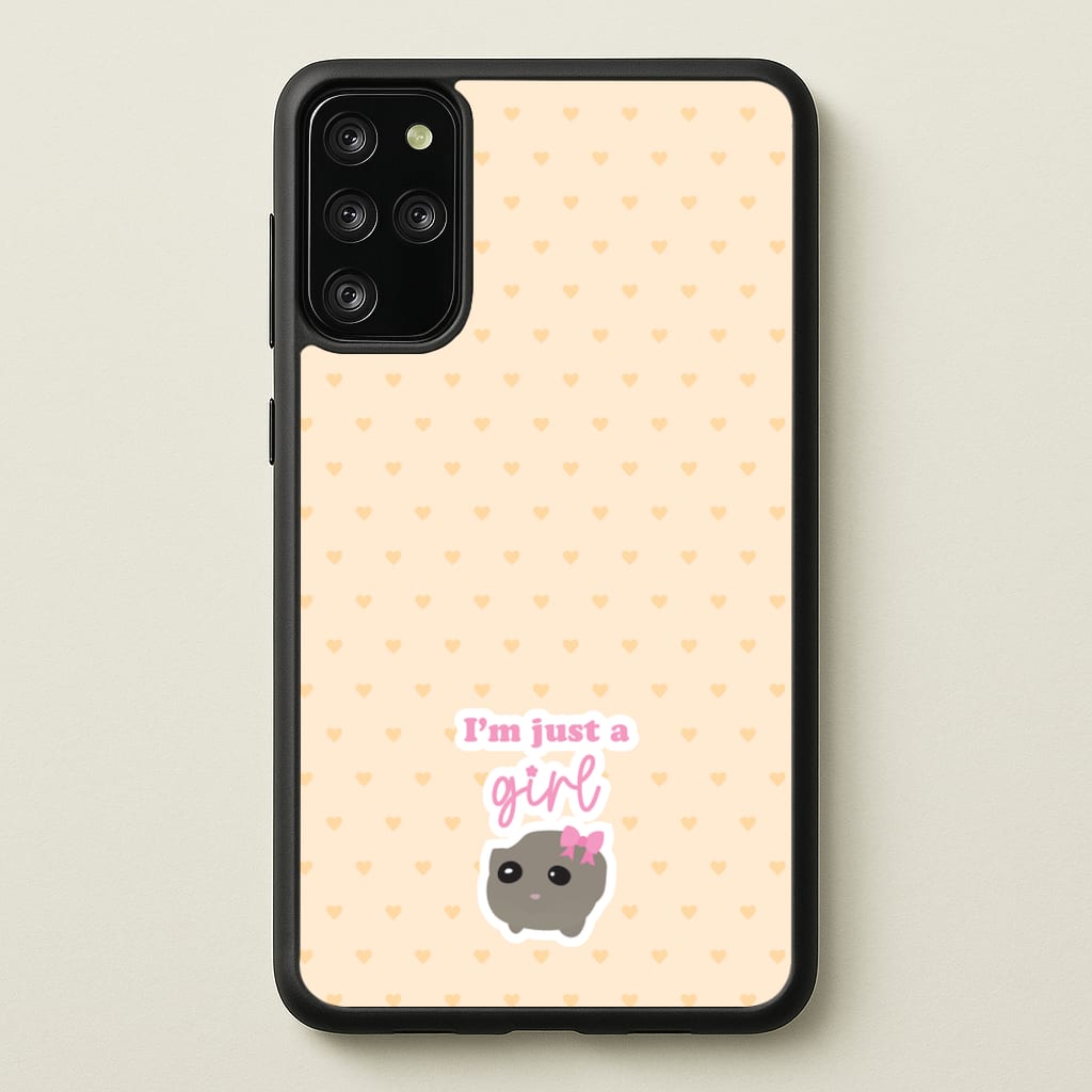 I'm Just A Girl - Quotes Phone Case for Galaxy S20 Plus