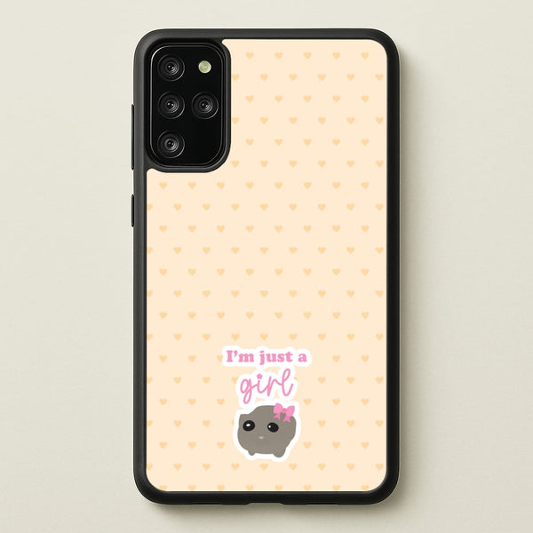 I'm Just A Girl - Quotes Phone Case for Galaxy S20 Plus