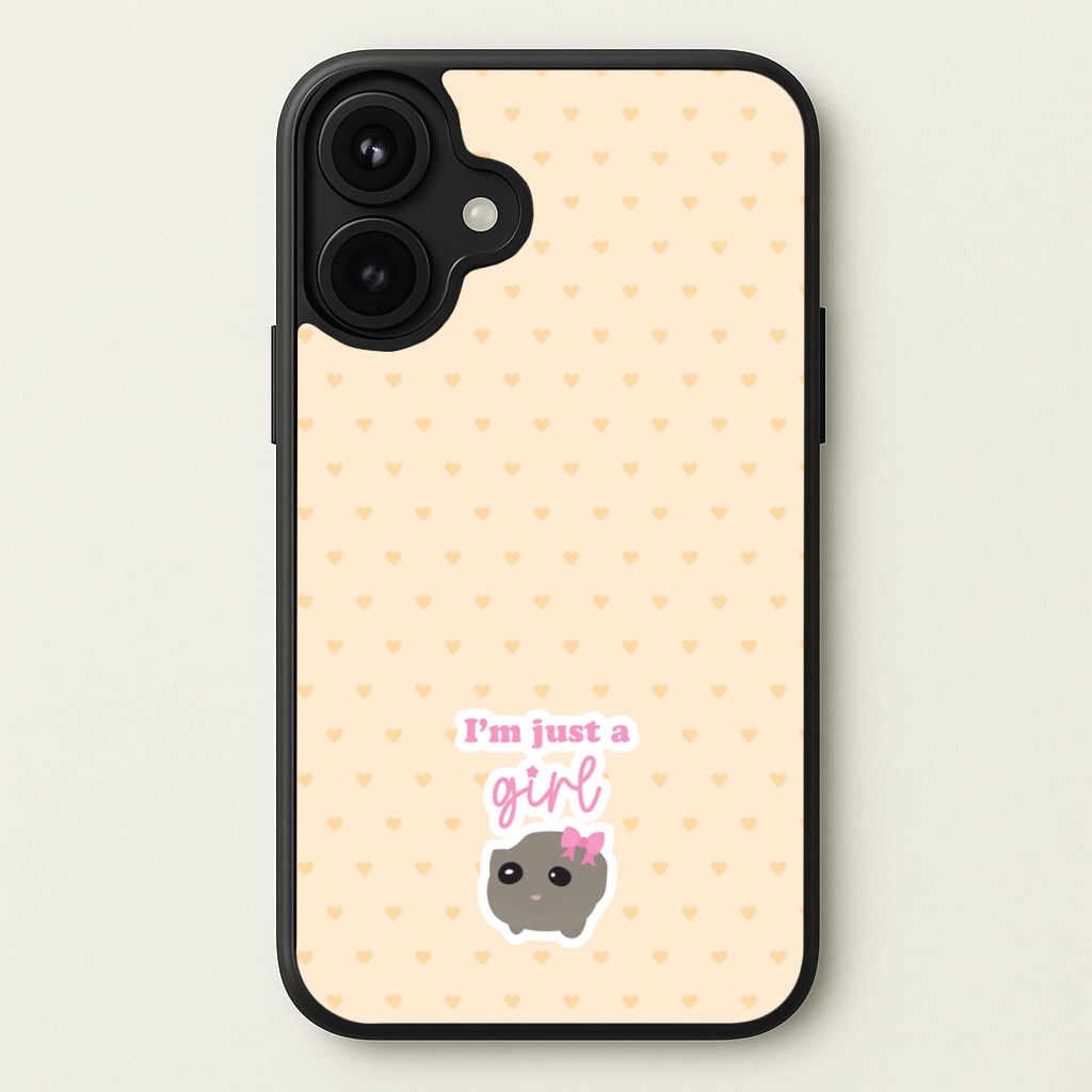 I'm Just A Girl Phone Case for iPhone 17