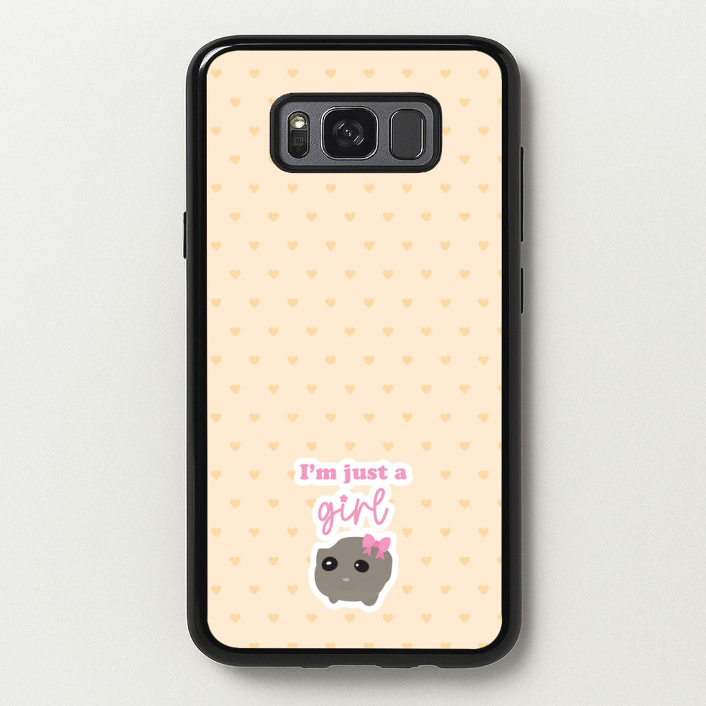 I'm Just A Girl - Quotes Phone Case for Galaxy S8