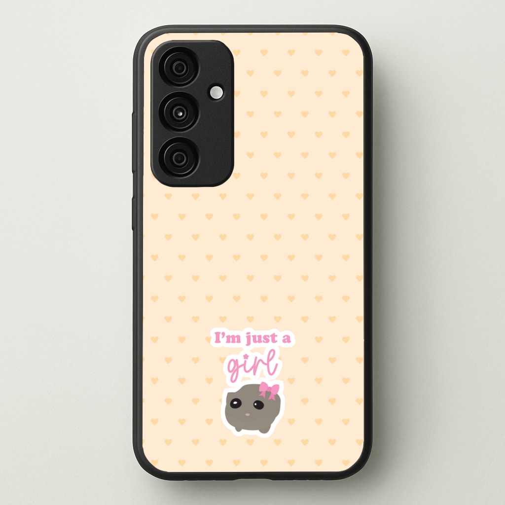 I'm Just A Girl - Quotes Phone Case for Galaxy A55