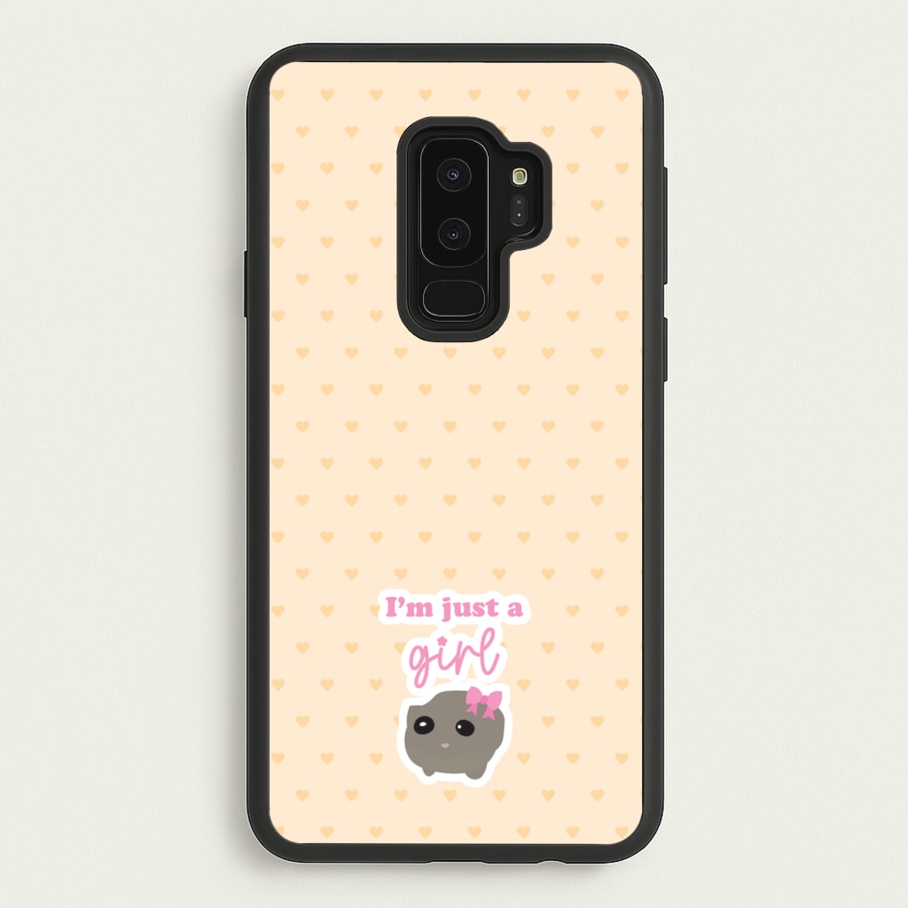 I'm Just A Girl - Quotes Phone Case for Galaxy S9 Plus