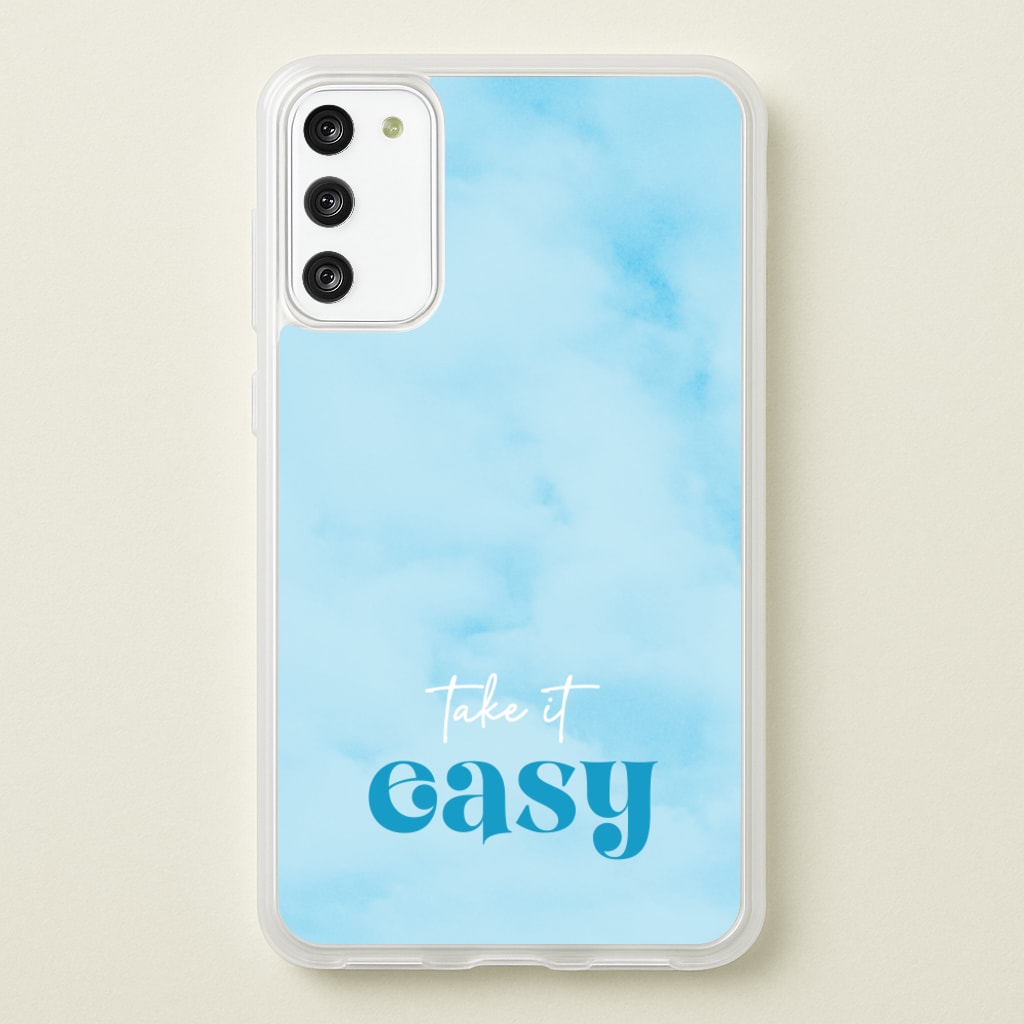 Take It Easy - Quotes Phone Case for Galaxy S20