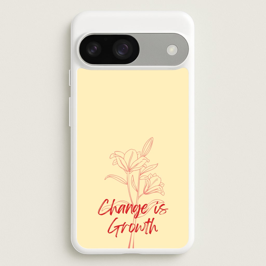 Change Is Growth Orchid - Quotes Phone Case for Google Pixel 9 / 9 Pro