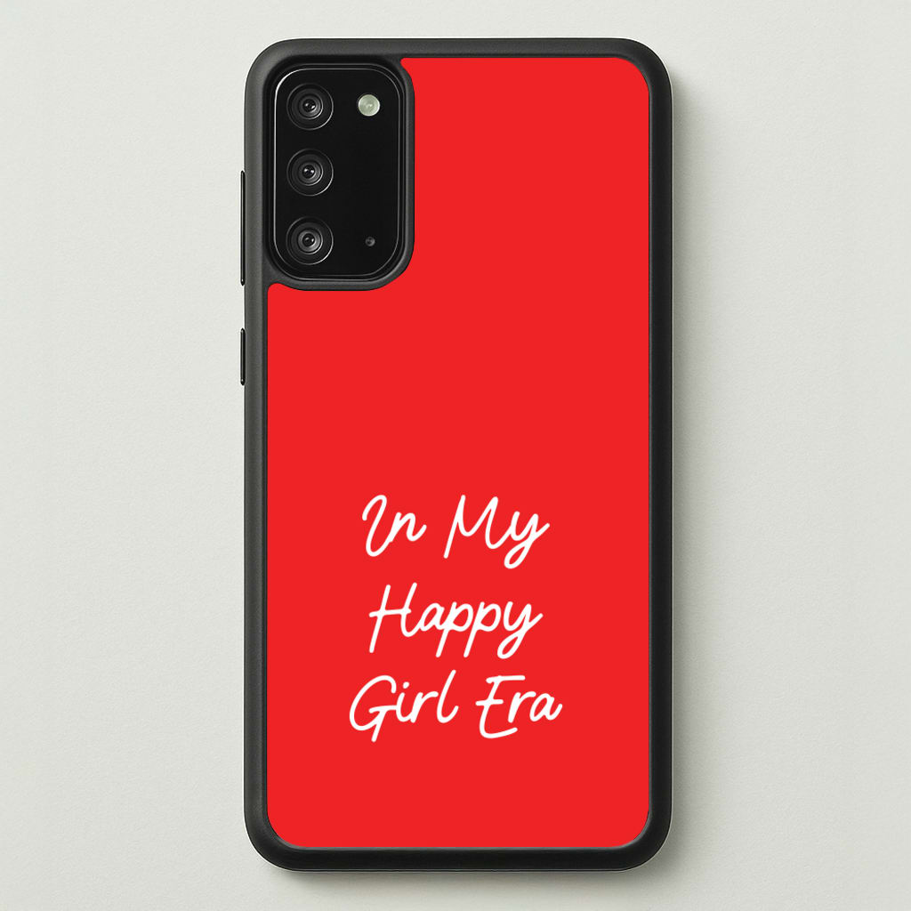 In My Happy Girl Era Red - Quotes Phone Case for Galaxy Note 20