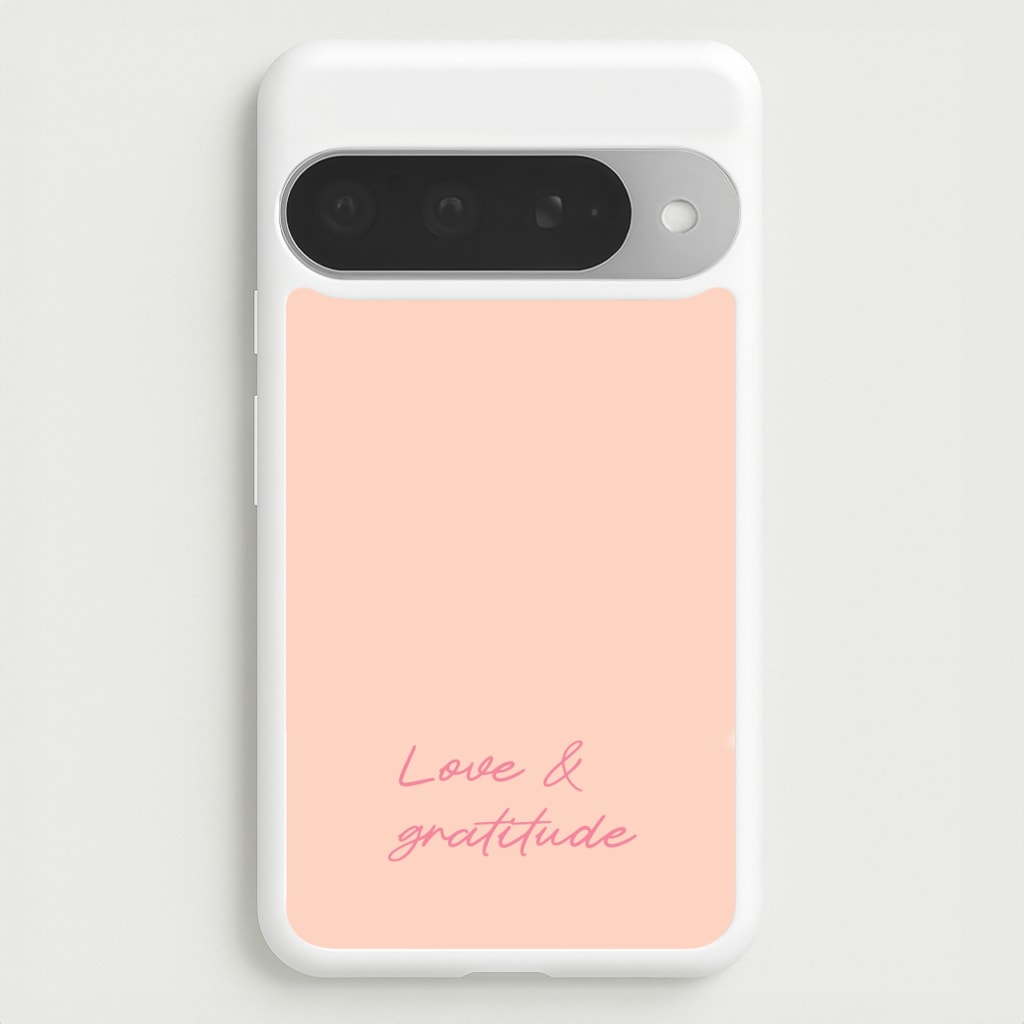 Love And Gratitude Phone Case for Google Pixel 10 Pro XL