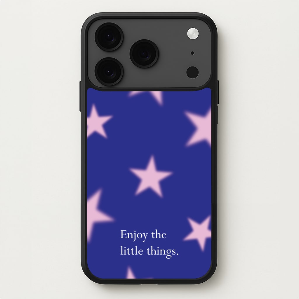 Enjoy The Little Things Dark Purple Phone Case for iPhone 17 Pro Max