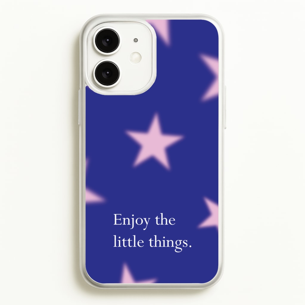 Enjoy The Little Things Dark Purple - Quotes Phone Case for iPhone 11