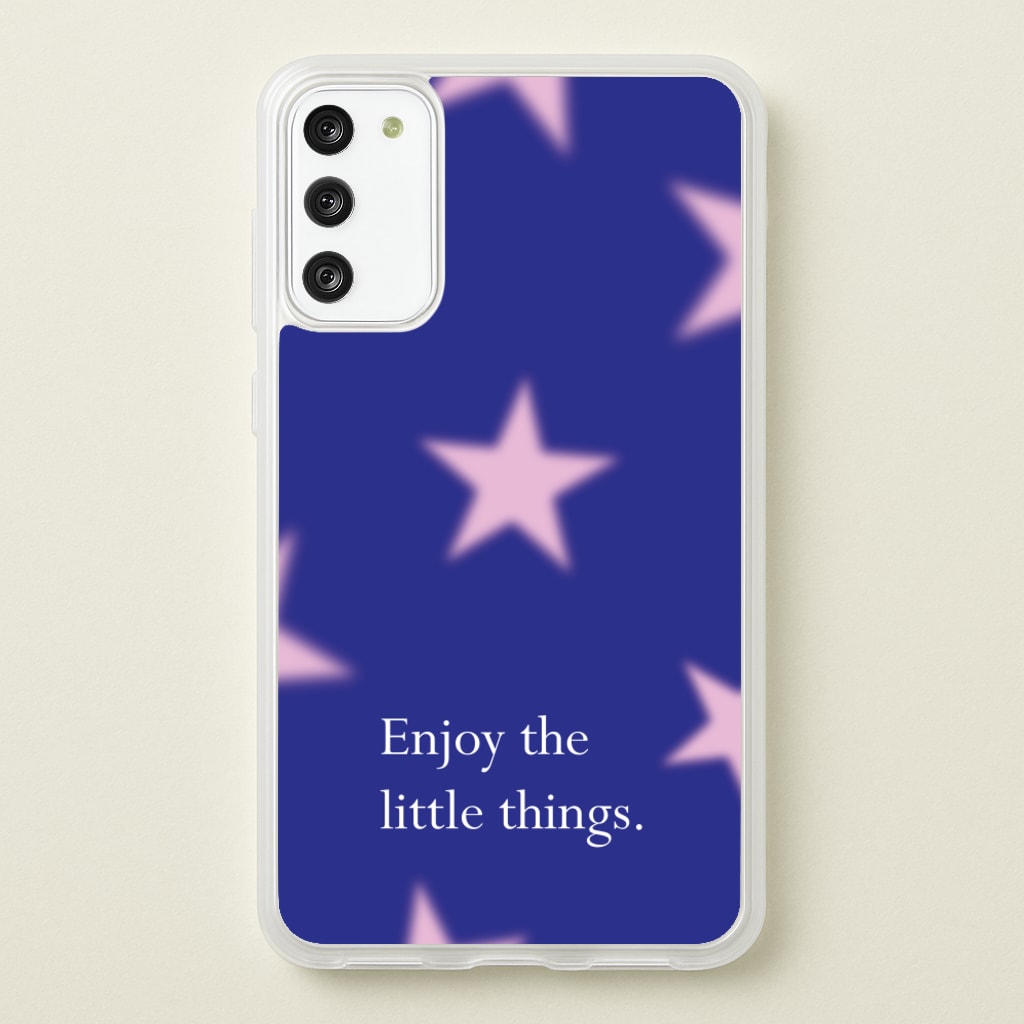 Enjoy The Little Things Dark Purple - Quotes Phone Case for Galaxy S20