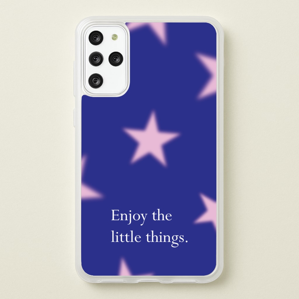 Enjoy The Little Things Dark Purple - Quotes Phone Case for Galaxy S20 Plus