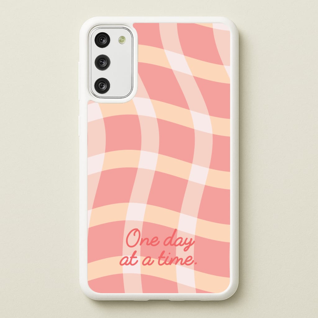One Day At A Time - Quotes Phone Case for Galaxy S20
