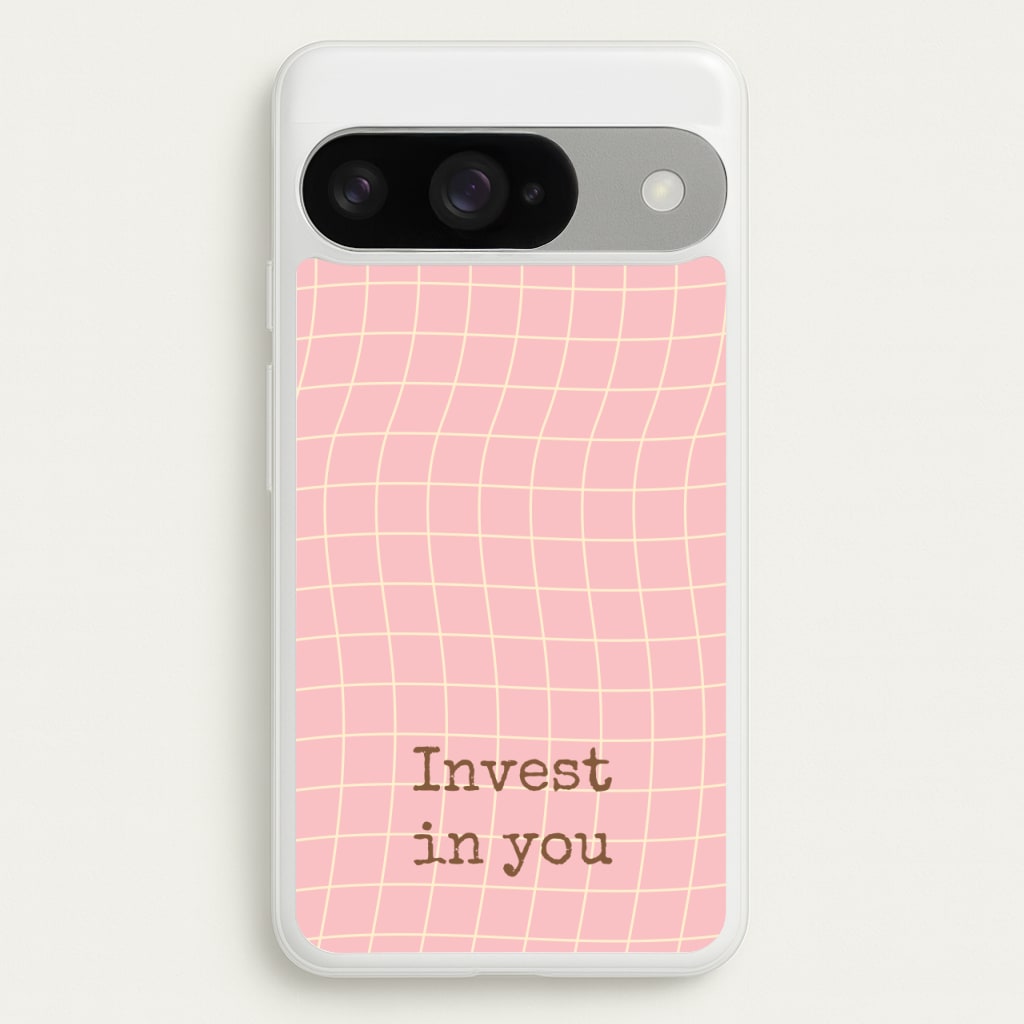 Invest In You, Baby Pink Phone Case for Google Pixel 10 / 10 Pro