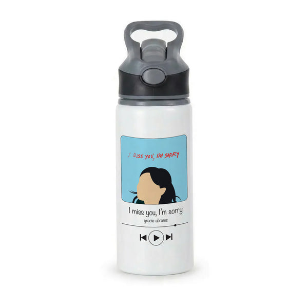 I Miss You - Abrams Active Water Bottle - Black