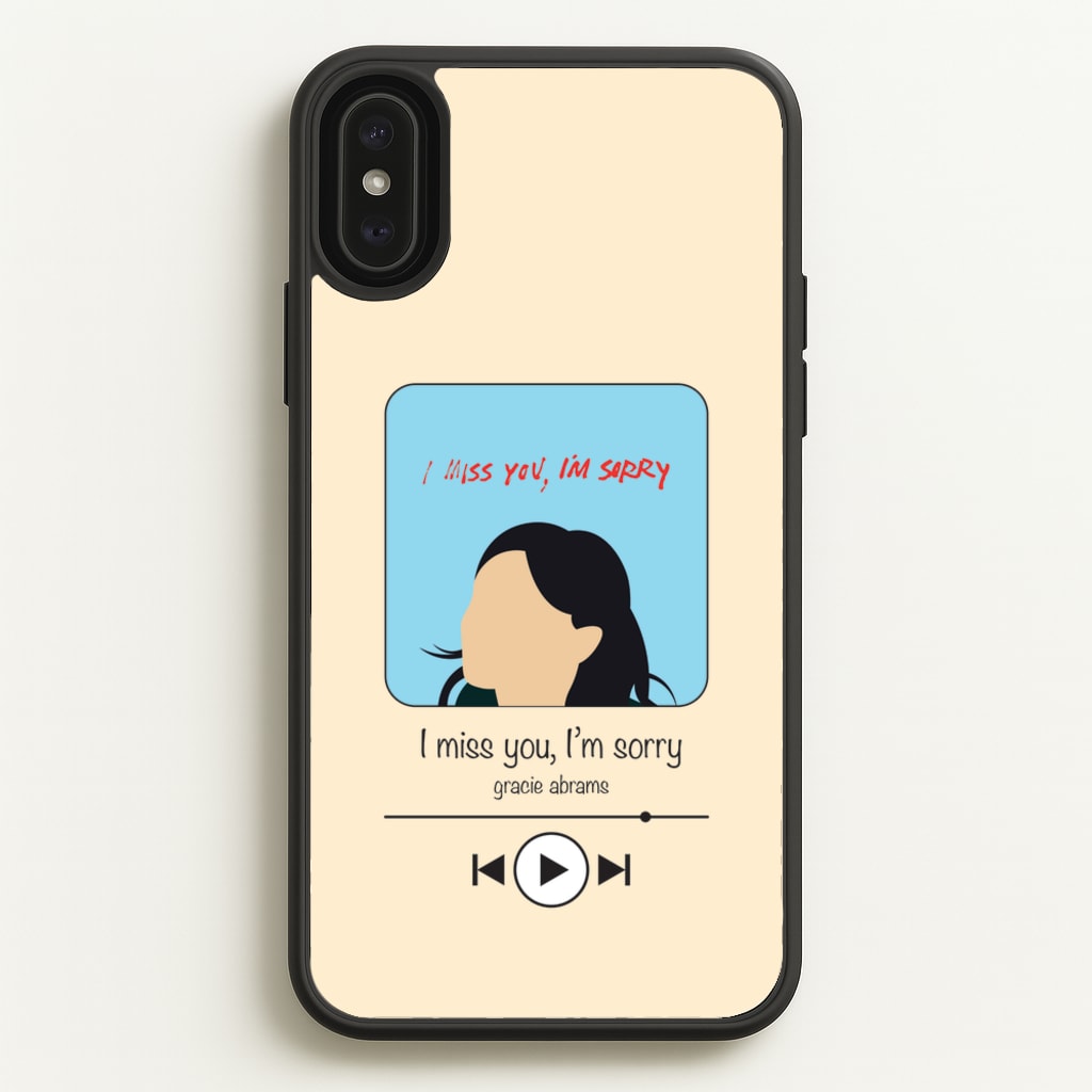 I Miss You - Abrams - Gracie Abrams Phone Case for iPhone XS Max