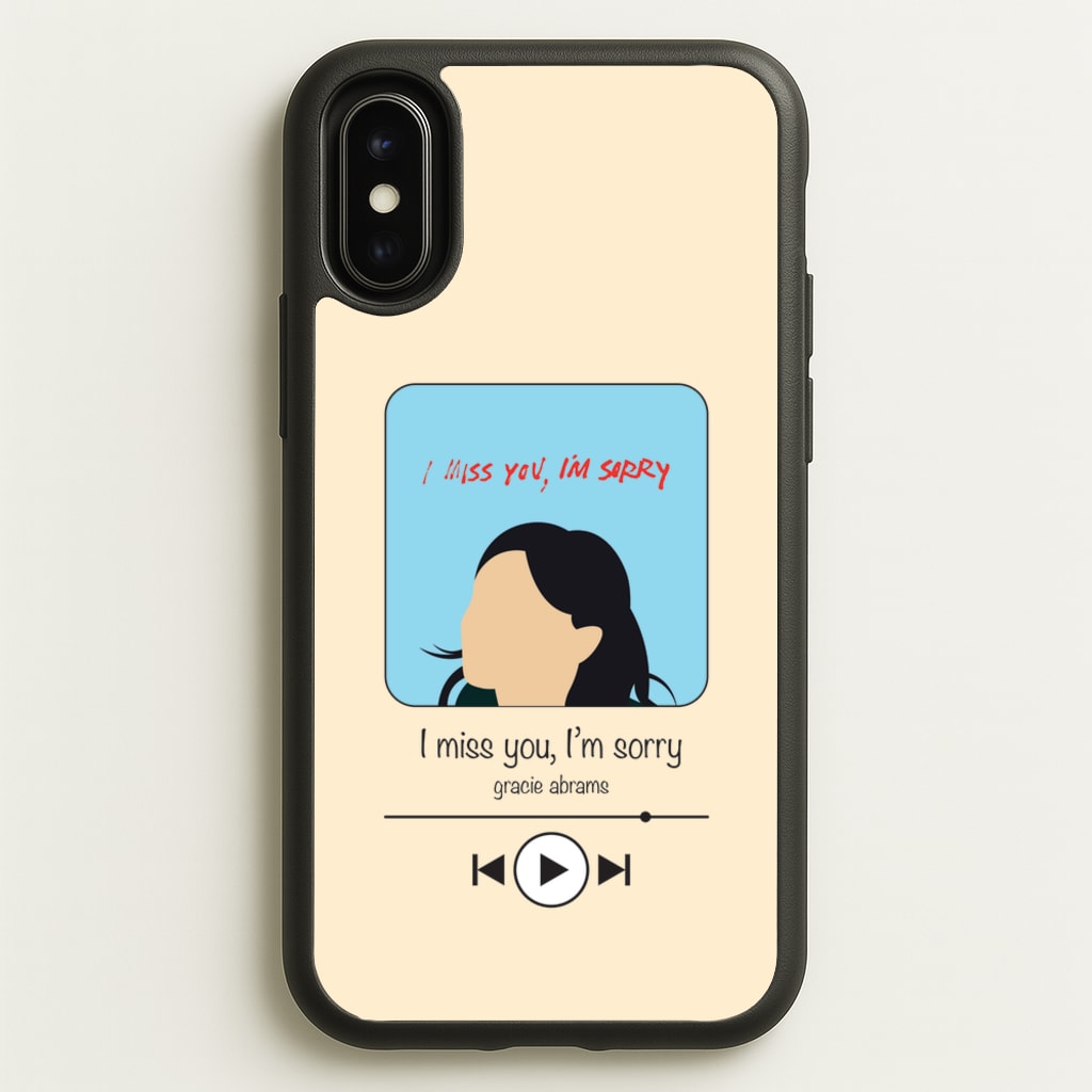 I Miss You - Abrams - Gracie Abrams Phone Case for iPhone X / XS