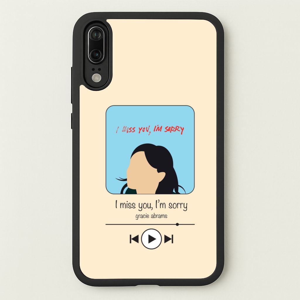 I Miss You - Abrams - Gracie Abrams Phone Case for Huawei P20