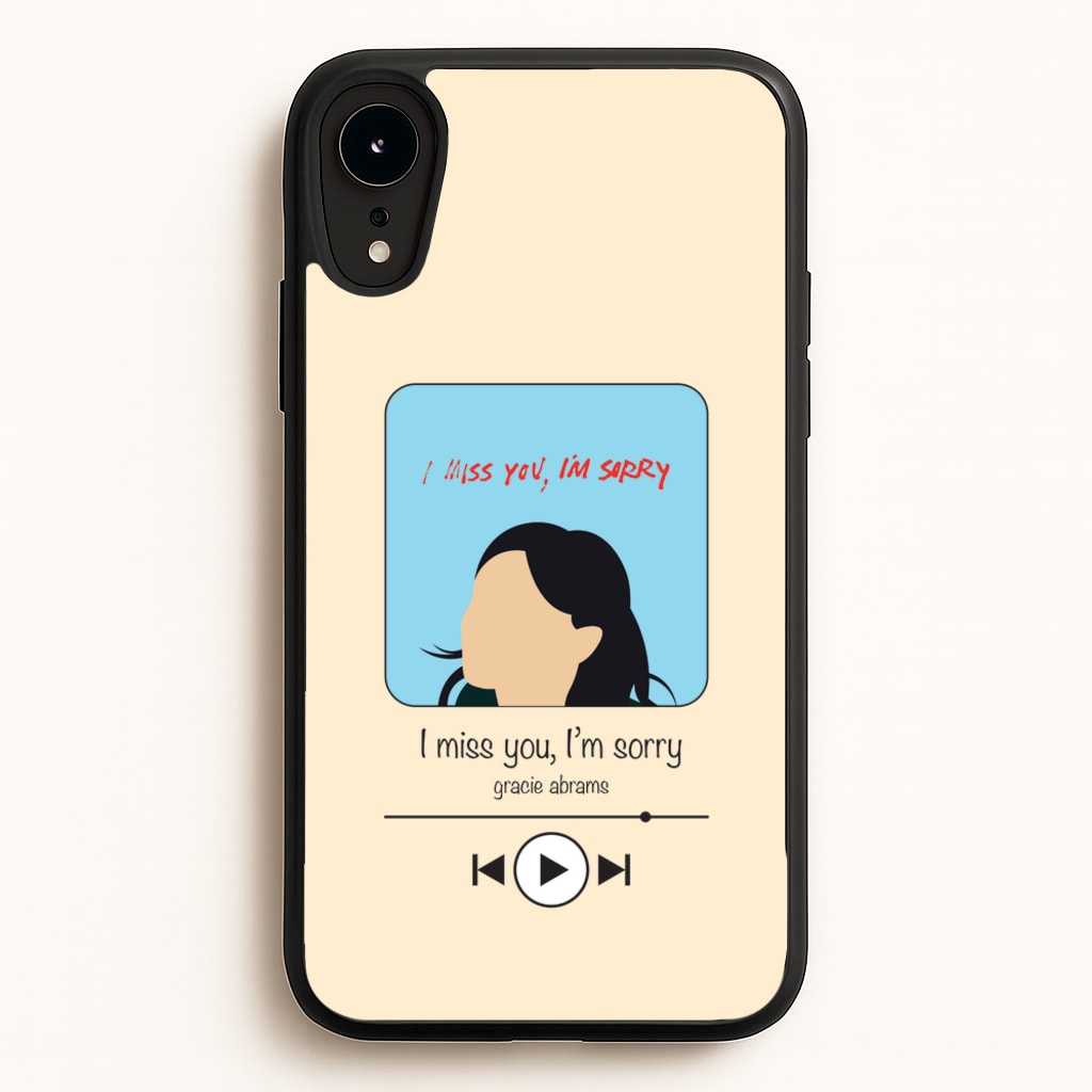 I Miss You - Abrams - Gracie Abrams Phone Case for iPhone XR