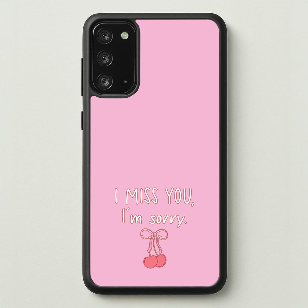 I Miss You , I'm Sorry - Abrams - Gracie Abrams Phone Case for Galaxy Note 20