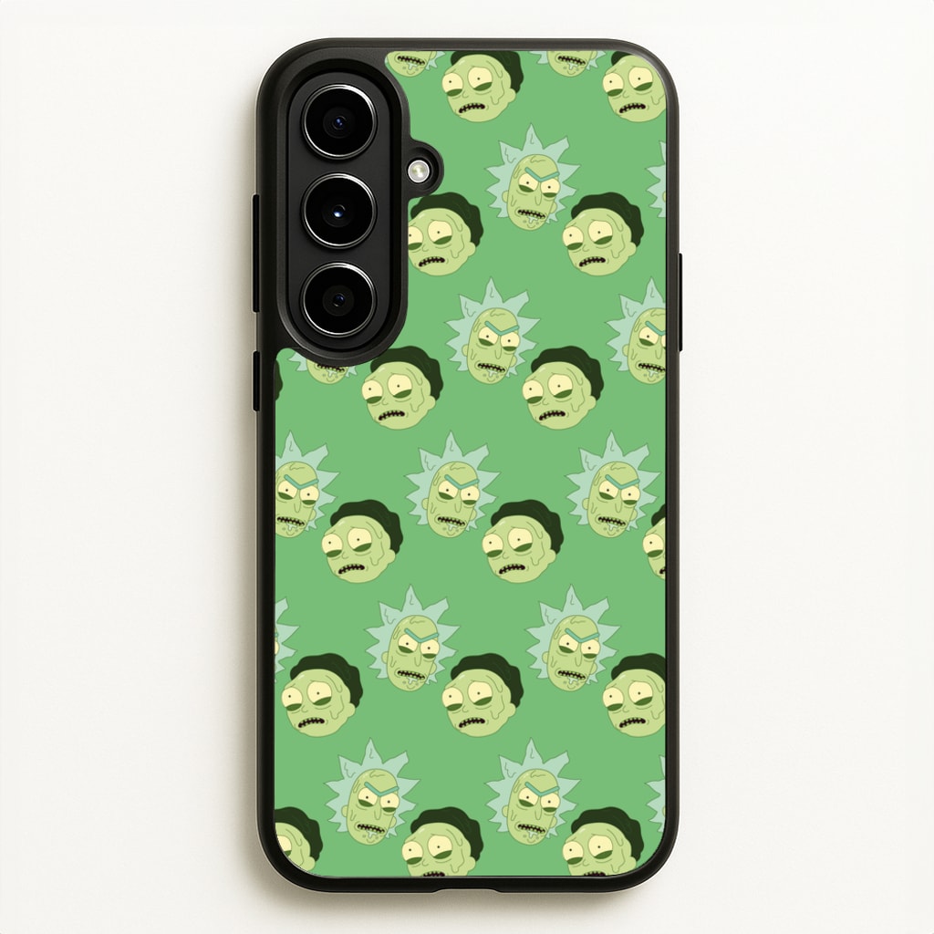 R&M Pattern - Rick And Morty Phone Case for Galaxy A56
