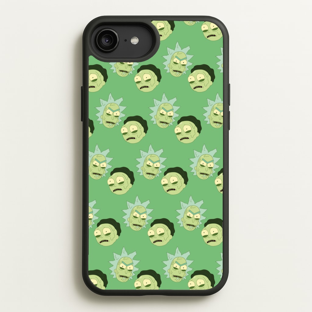 R&M Pattern - Rick And Morty Phone Case for iPhone 6 Plus / 7 Plus / 8 Plus
