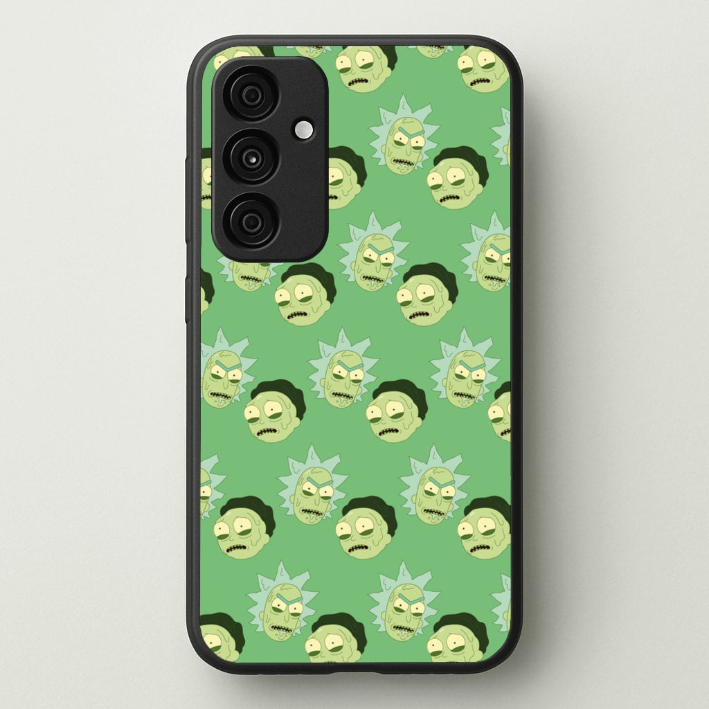 R&M Pattern - Rick And Morty Phone Case for Galaxy A55