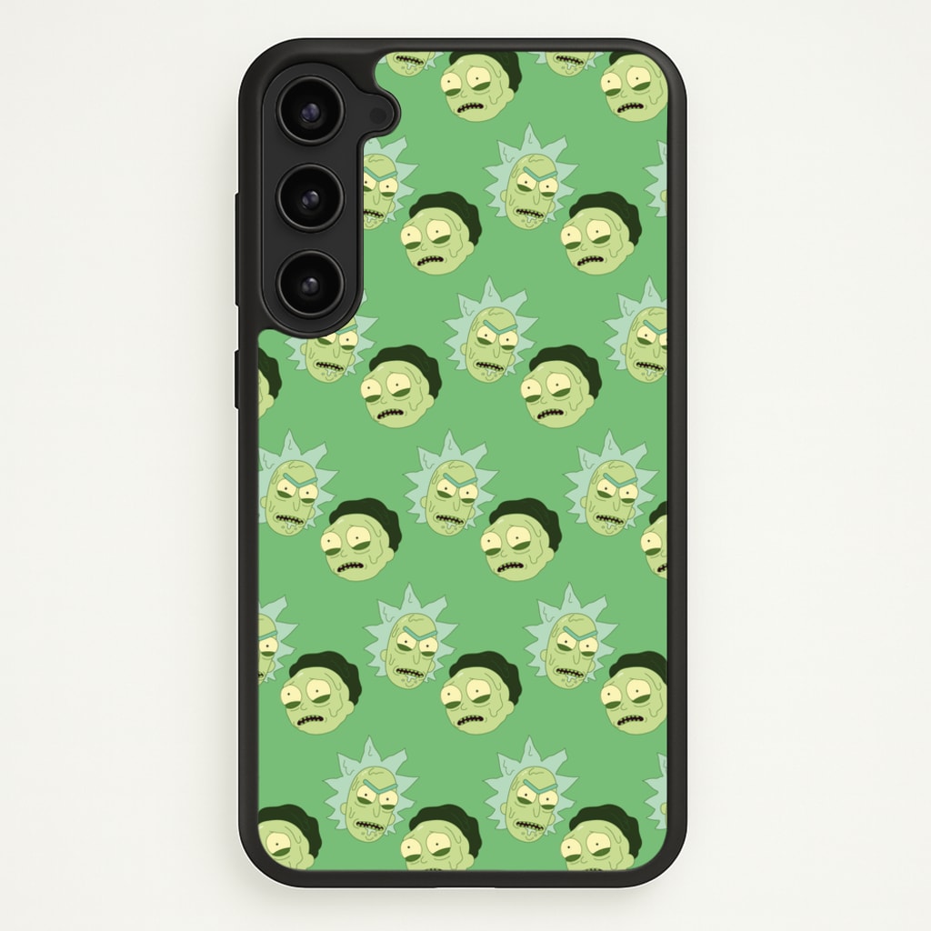 R&M Pattern - Rick And Morty Phone Case for Galaxy S23 Plus