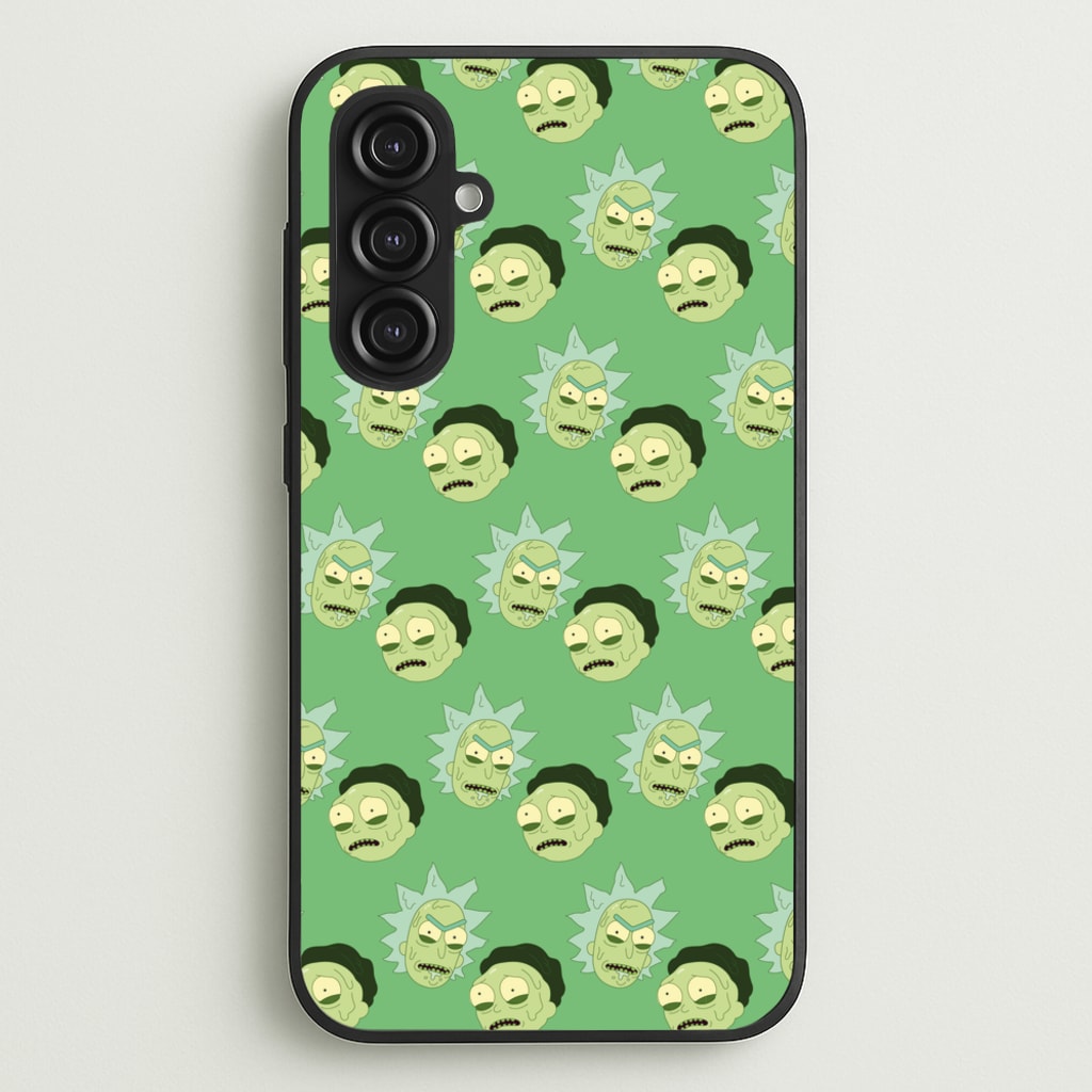 R&M Pattern - Rick And Morty Phone Case for Galaxy S23FE