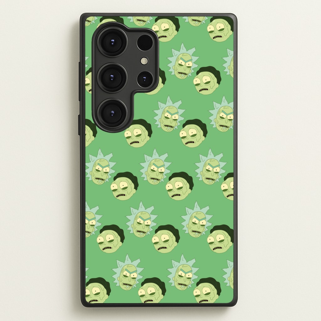 R&M Pattern - Rick And Morty Phone Case for Galaxy S25 Ultra