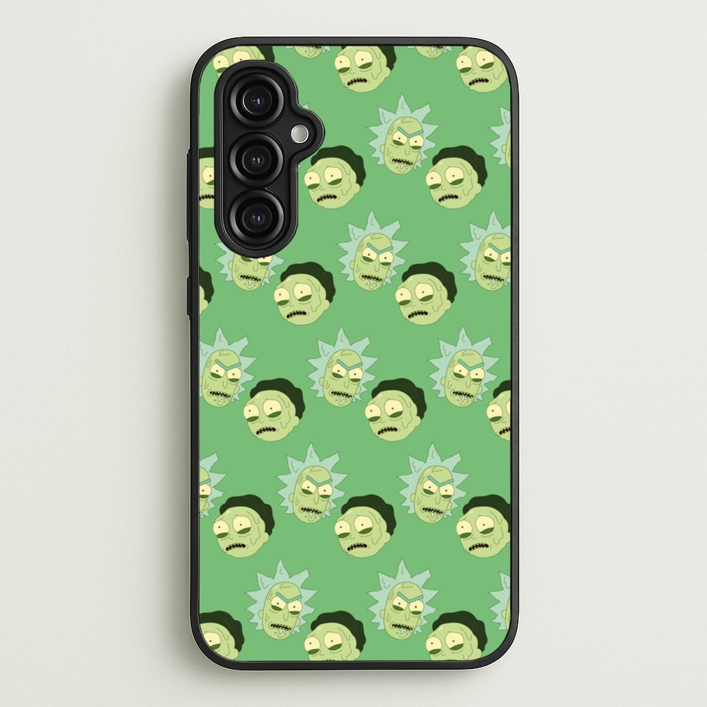 R&M Pattern - Rick And Morty Phone Case for Galaxy A14