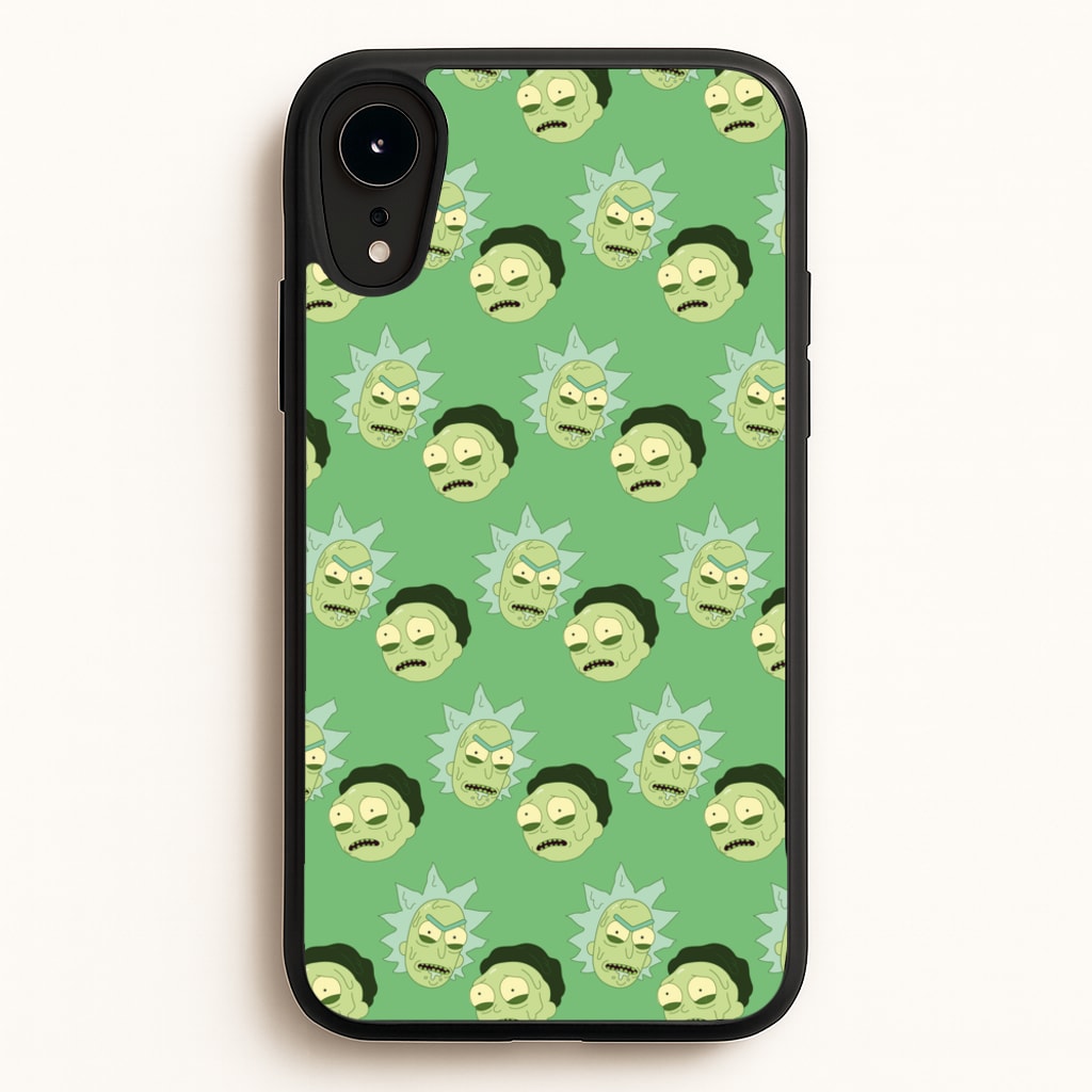 R&M Pattern - Rick And Morty Phone Case for iPhone XR