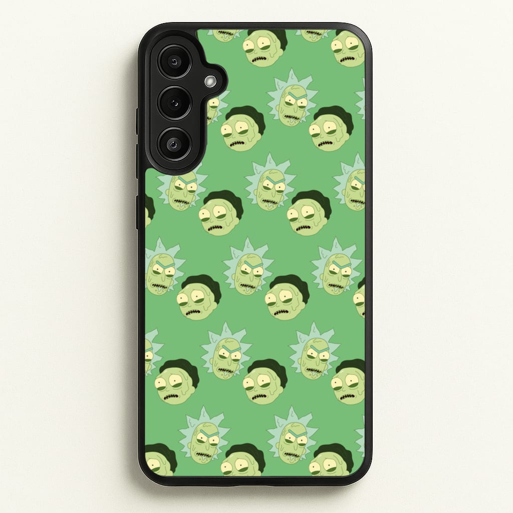 R&M Pattern - Rick And Morty Phone Case for Galaxy A34
