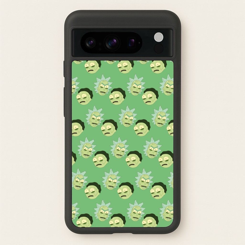 R&M Pattern - Rick And Morty Phone Case for Google Pixel 8 Pro