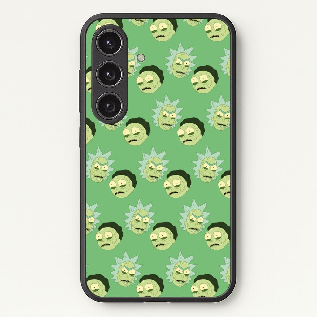 R&M Pattern - Rick And Morty Phone Case for Galaxy S24