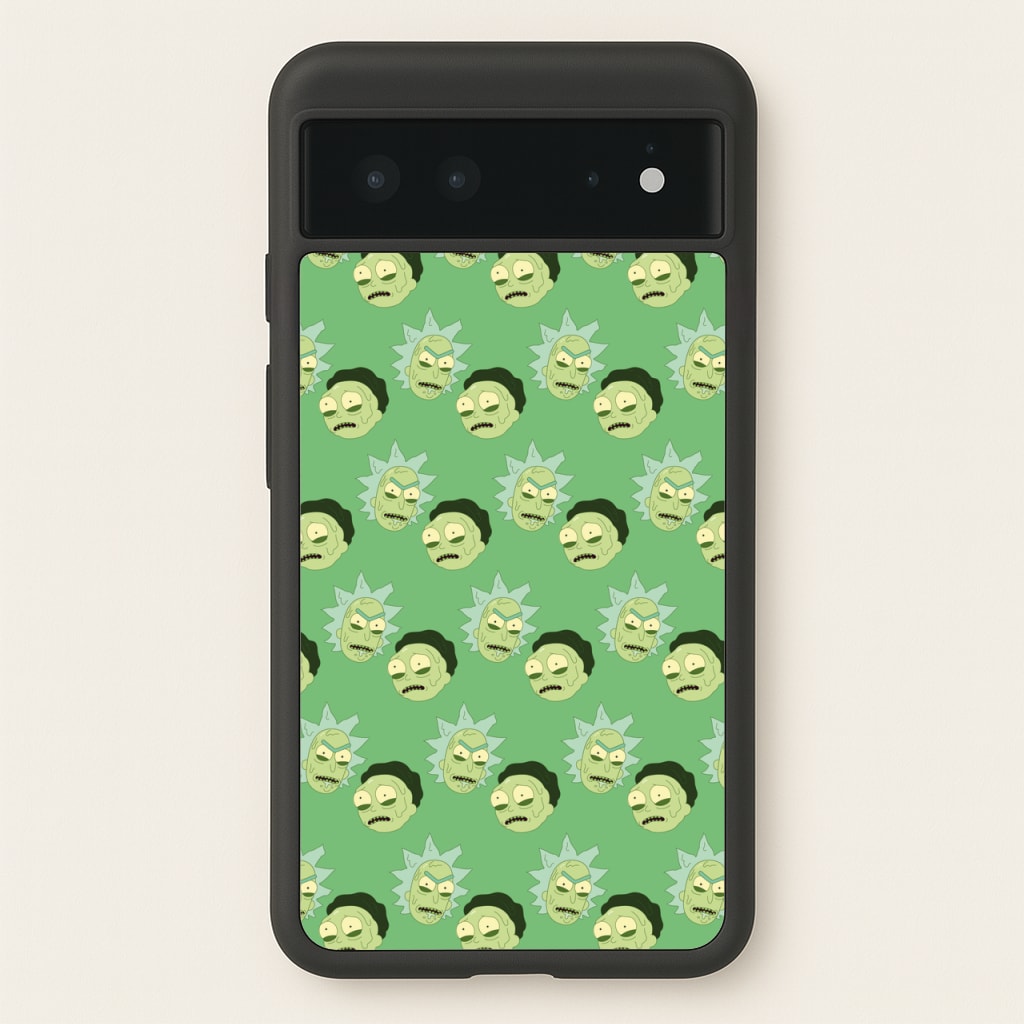 R&M Pattern - Rick And Morty Phone Case for Google Pixel 6