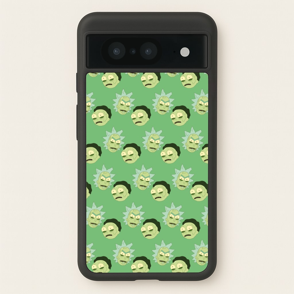 R&M Pattern - Rick And Morty Phone Case for Google Pixel 8