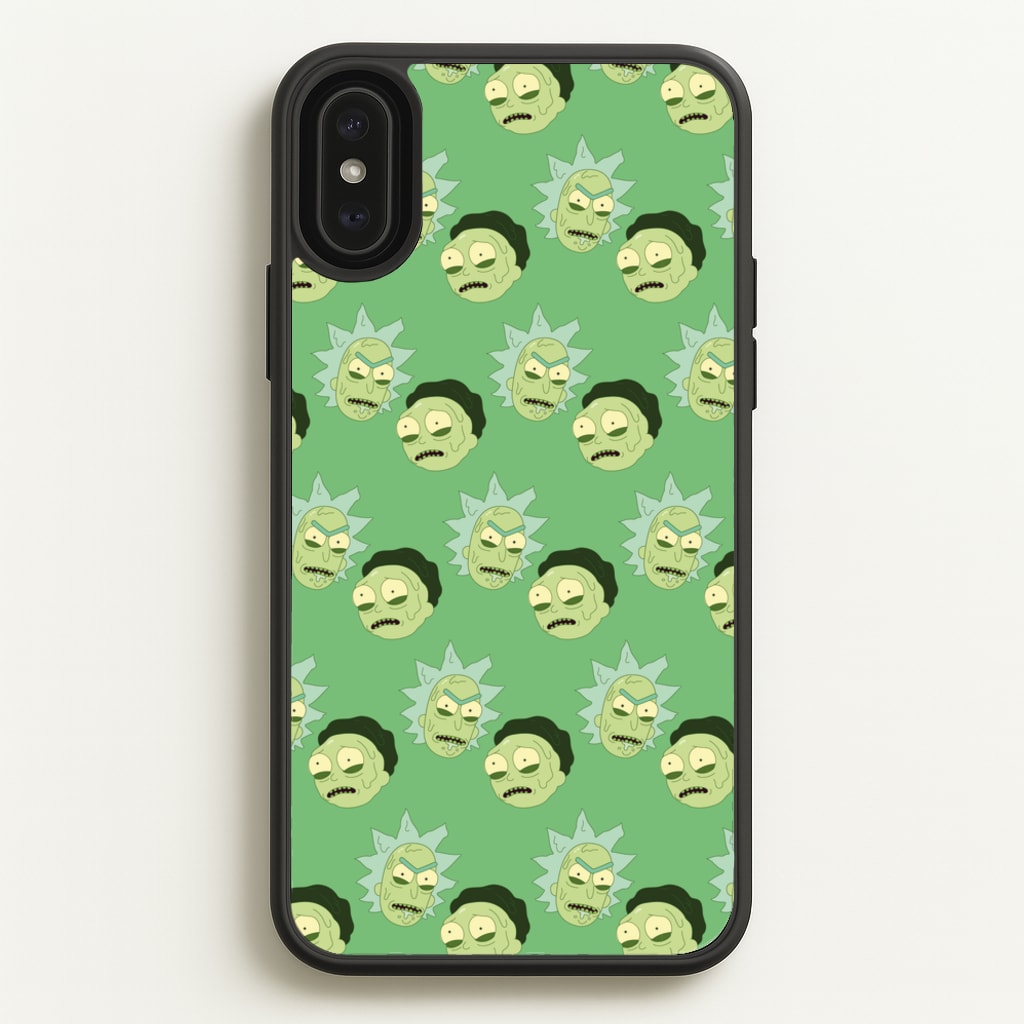 R&M Pattern - Rick And Morty Phone Case for iPhone XS Max
