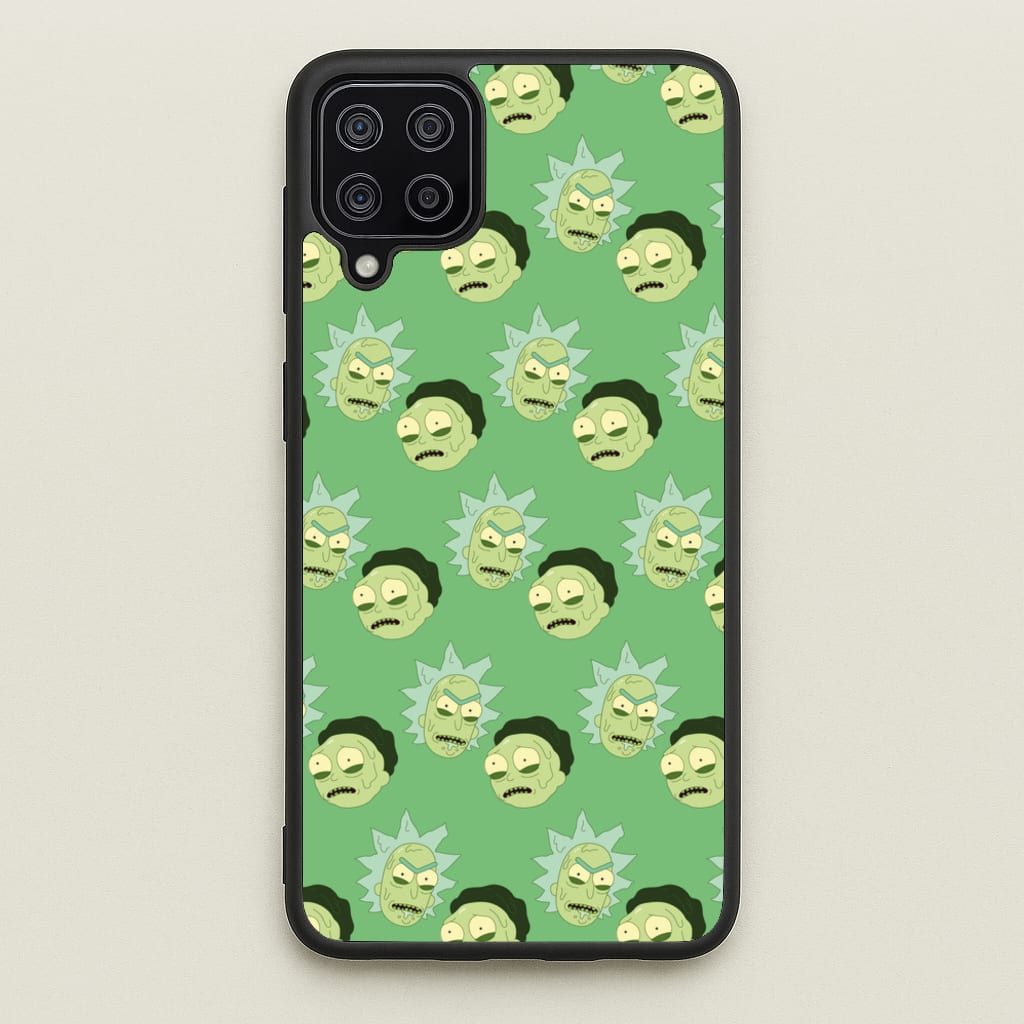 R&M Pattern - Rick And Morty Phone Case for Galaxy A12