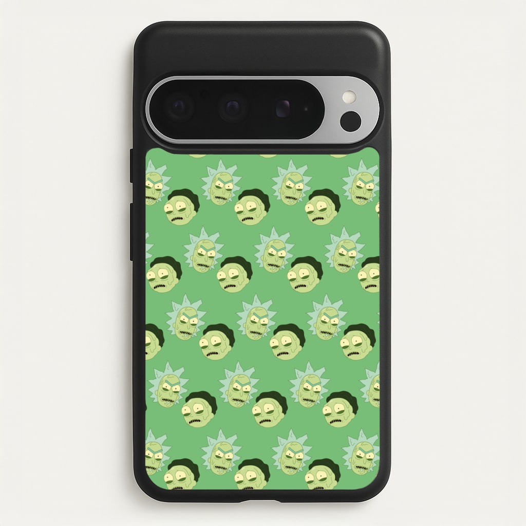 R&M Pattern - Rick And Morty Phone Case for Google Pixel 9 Pro XL
