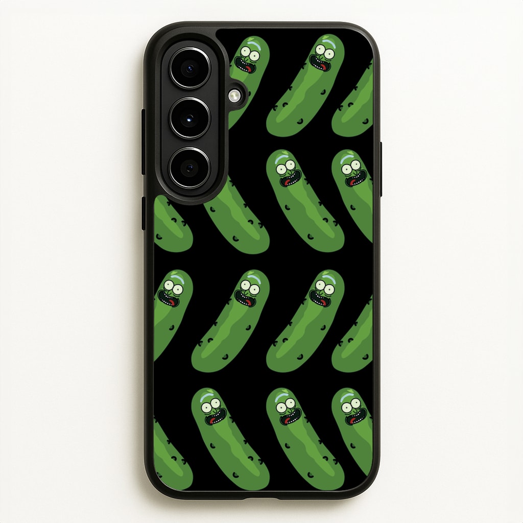 Pickle Rick Pattern - RAM - Rick And Morty Phone Case for Galaxy A56